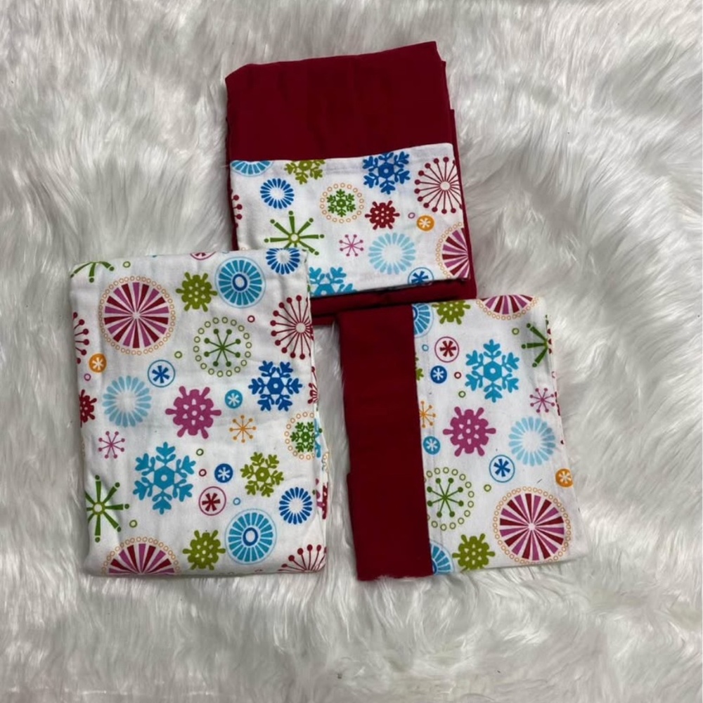 Brand New, "Custom Made" Baby Crib/ Toddler Sized 3 Pc. Flannel Sheet Set.